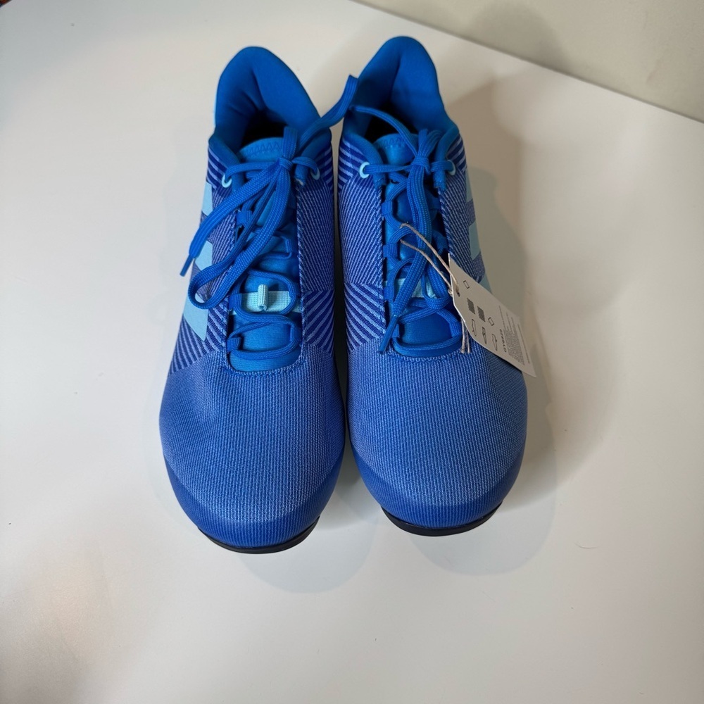 Adidas The Road Shoes Men's Size 9.5 women’s 10.5 Blue Rush Cycling Road Shoes